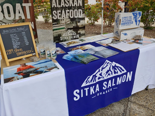 Pacific Cloud Seafoods farmers market kit and display materials