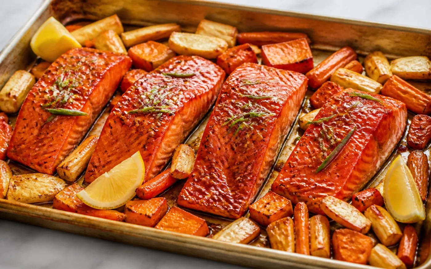 Honey-Glazed Wild Sockeye Salmon