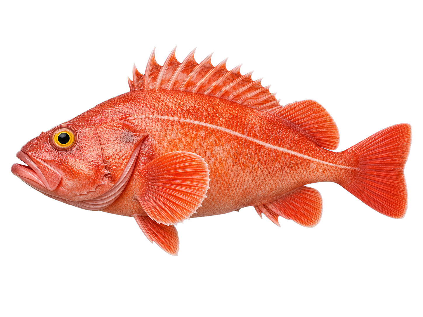 Yelloweye rockfish side profile